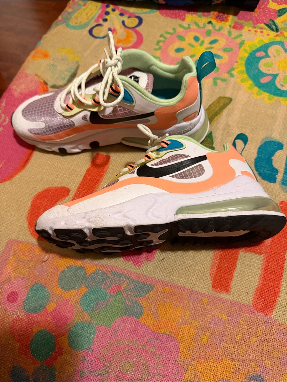 Nike Women’s Sneakers in Peach, White & Teal